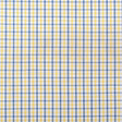 White/Primary Blue/Lemon Peel Plaid Cotton Shirting