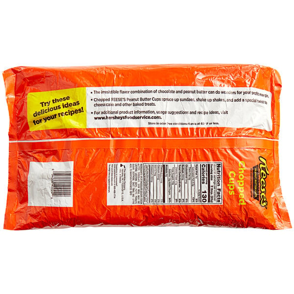 REESE'S Peanut Butter Cups Chopped 5 lb. - 4/Case