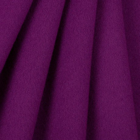 Wool and Cashmere Coating Made in Italy - Purple - Alberini Collection