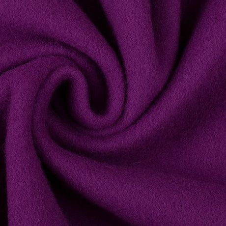 Wool and Cashmere Coating Made in Italy - Purple - Alberini Collection