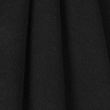 Wool/Cashmere Coating - Black, Made in Italy - Alberini Collection