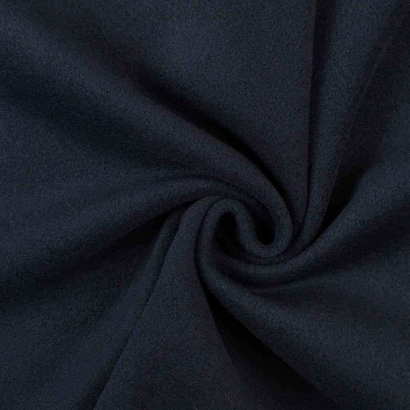 Wool and Cashmere Coating Made in Italy - Navy - Alberini Collection
