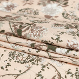 Sand/Ash/Olive Floral Stretch Combed Cotton Twill