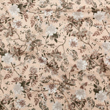 Sand/Ash/Olive Floral Stretch Combed Cotton Twill