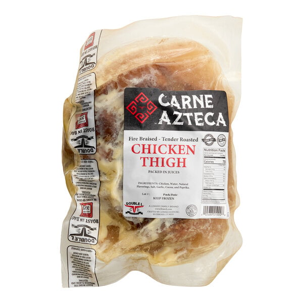 Carne Azteca Chicken Thigh Carnitas 5 lb. - 2/Case