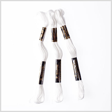 3-Pack DMC Size 6 Embroidery Floss - Blanc