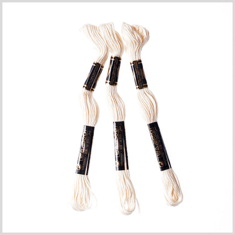 3-Pack DMC Size 6 Embroidery Floss - Ecru