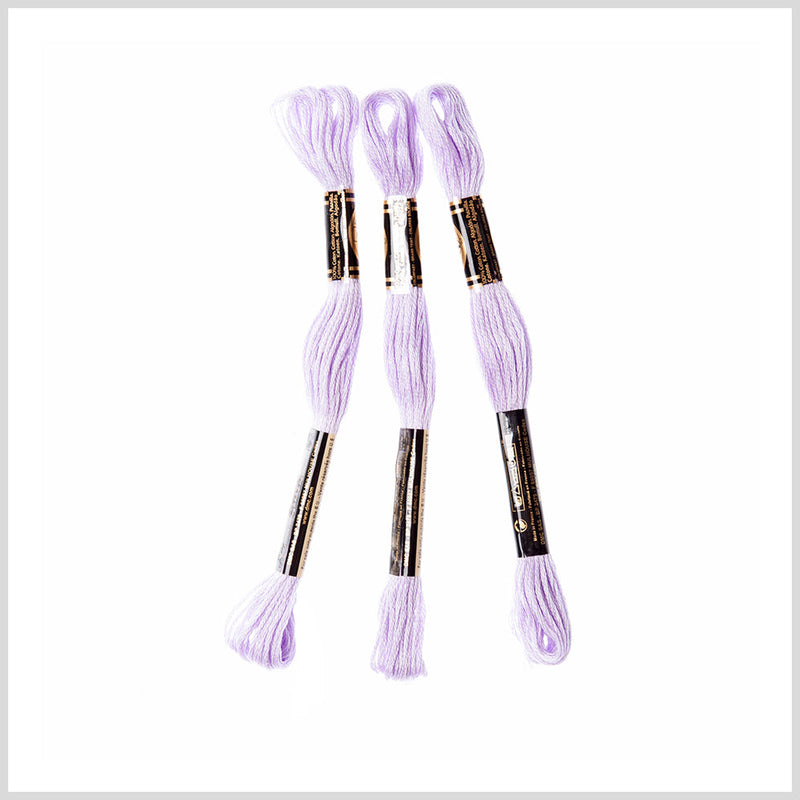 3-Pack DMC Size 6 Embroidery Floss #211 Light Lavender