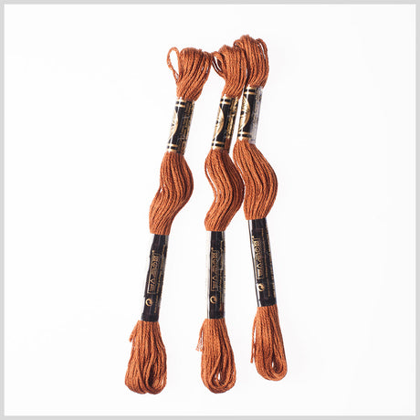 3-Pack DMC Size 6 Embroidery Floss #433 Medium Brown