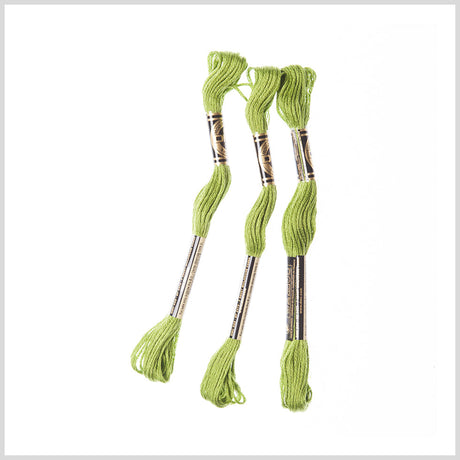 3-Pack DMC Size 6 Embroidery Floss #470 Light Avocado