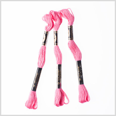 3-Pack DMC Size 6 Embroidery Floss #602 Carmine Rose