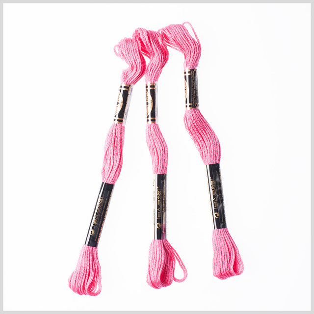 3-Pack DMC Size 6 Embroidery Floss #602 Carmine Rose