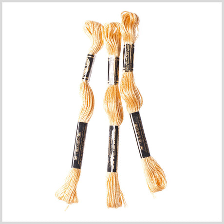 3-Pack DMC Size 6 Embroidery Floss #676 Mimosa