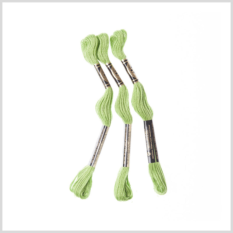 3-Pack DMC Size 6 Embroidery Floss #704 Bright Chartreuse