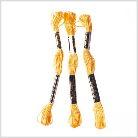 3-Pack DMC Size 6 Embroidery Floss #725 Pale Marigold
