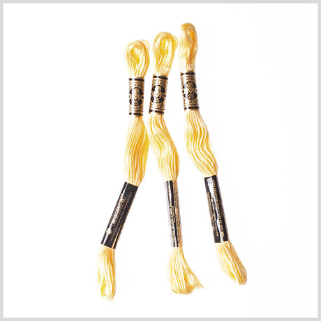 3-Pack DMC Size 6 Embroidery Floss #727 Sunshine