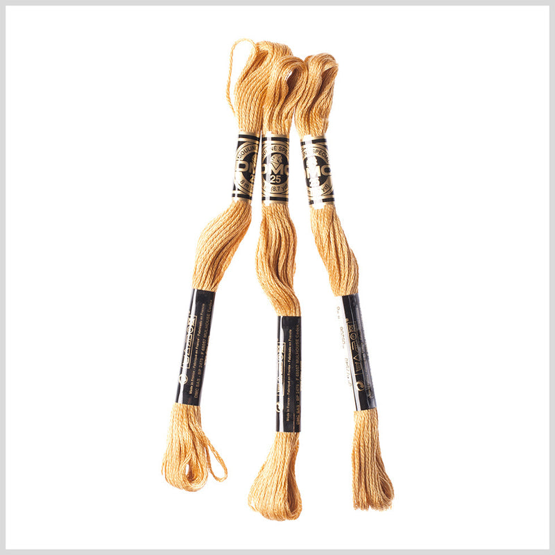 3-Pack DMC Size 6 Embroidery Floss #729 Old Gold