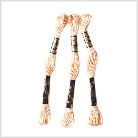 3-Pack DMC Size 6 Embroidery Floss #738 Almond Buff