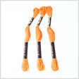 3-Pack DMC Size 6 Embroidery Floss #741 Medium Tangerine