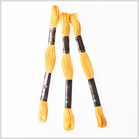 3-Pack DMC Size 6 Embroidery Floss #742 Light Tangerine
