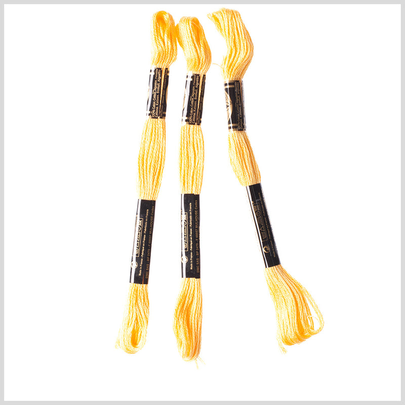 3-Pack DMC Size 6 Embroidery Floss #743 Canary