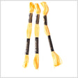 3-Pack DMC Size 6 Embroidery Floss #743 Canary