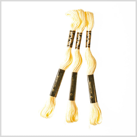 3-Pack DMC Size 6 Embroidery Floss #745 Popcorn