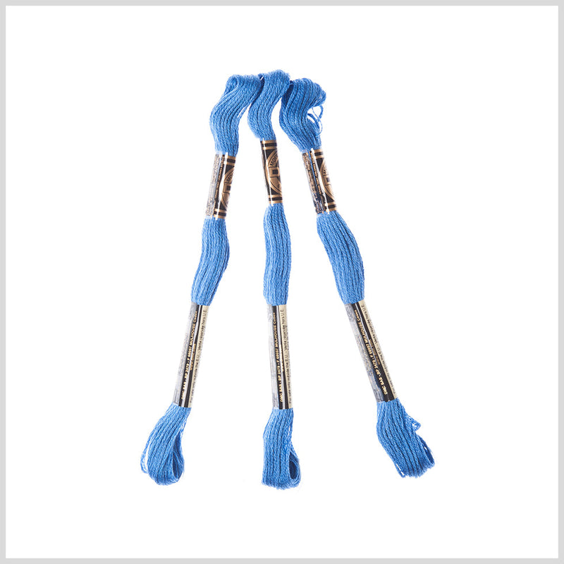 3-Pack DMC Size 6 Embroidery Floss #798 Dark Delft Blue