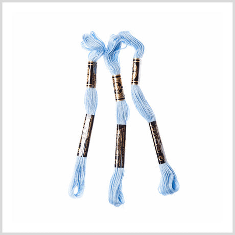 3-Pack DMC Size 6 Embroidery Floss #800 Pale Delft Blue