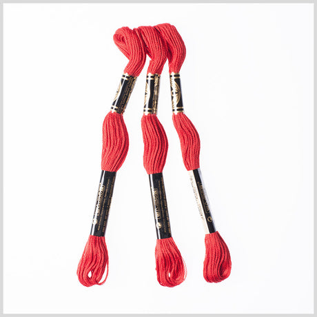 3-Pack DMC Size 6 Embroidery Floss #817 High Risk Red