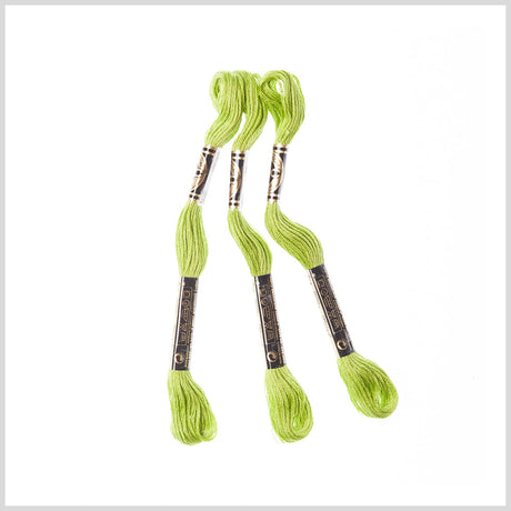 3-Pack DMC Size 6 Embroidery Floss #907 Light Parrot Green