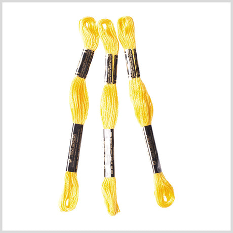 3-Pack DMC Size 6 Embroidery Floss #973 Bright Canary