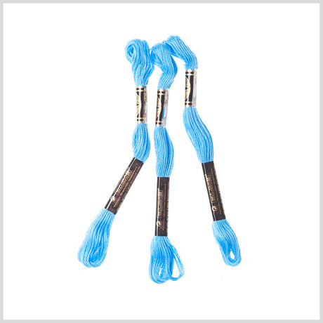 3-Pack DMC Size 6 Embroidery Floss #996 Medium Electric Blue