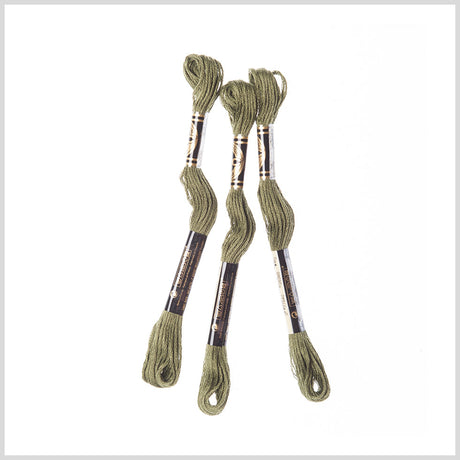 3-Pack DMC Size 6 Embroidery Floss #3051 Calla Green