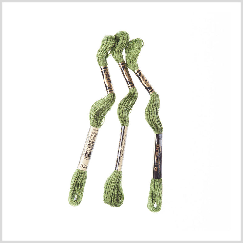 3-Pack DMC Size 6 Embroidery Floss #3346 Hunter Green