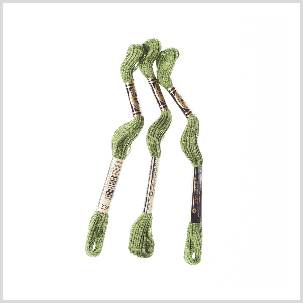 3-Pack DMC Size 6 Embroidery Floss #3346 Hunter Green