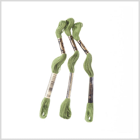 3-Pack DMC Size 6 Embroidery Floss #3346 Hunter Green