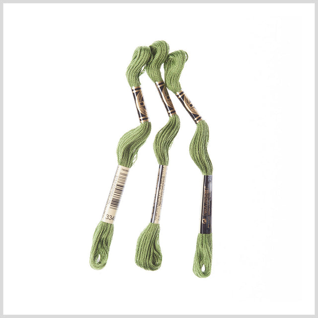 3-Pack DMC Size 6 Embroidery Floss #3346 Hunter Green