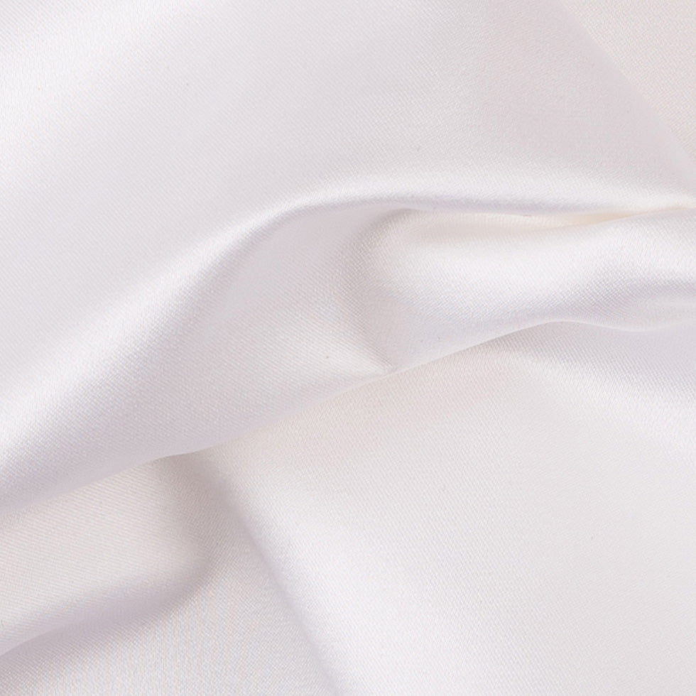 Premier White 100% Silk Double Face Duchesse Satin