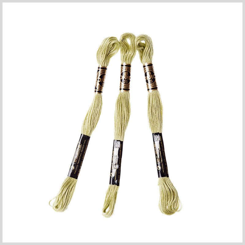 3-Pack DMC Size 6 Embroidery Floss #3348 Daiquiri Green