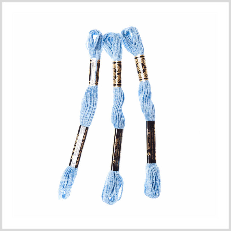 3-Pack DMC Size 6 Embroidery Floss #3755 Baby Blue