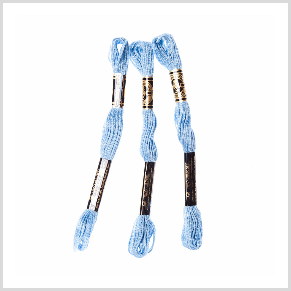 3-Pack DMC Size 6 Embroidery Floss #3755 Baby Blue