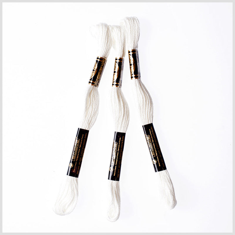 3-Pack DMC Size 6 Embroidery Floss #3865 Winter White