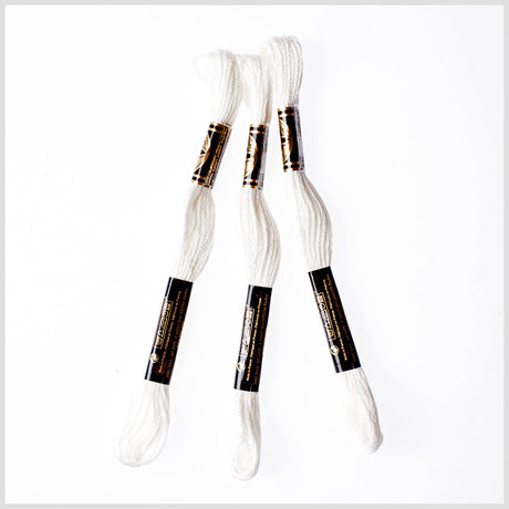 3-Pack DMC Size 6 Embroidery Floss #3865 Winter White