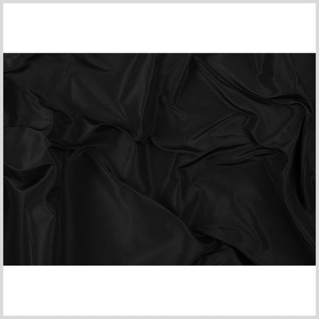 Premier Black Heavy 100% Silk Taffeta