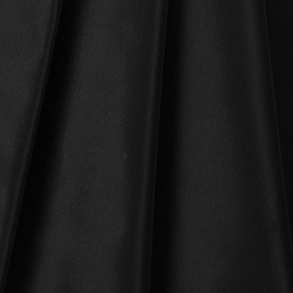 Premier Black Heavy 100% Silk Taffeta