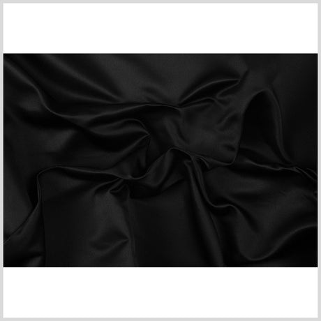 Premier Black 100% Silk Double Face Duchesse Satin