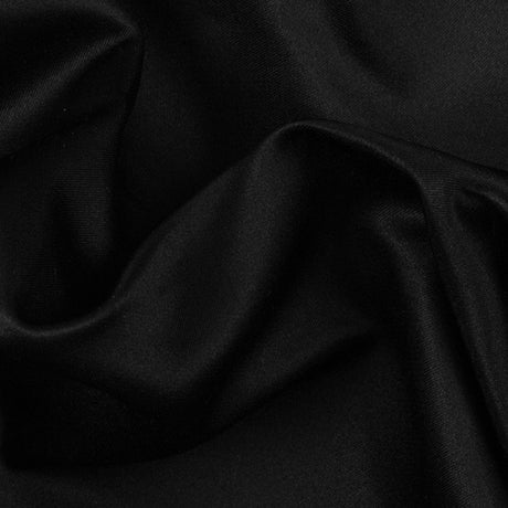 Premier Black 100% Silk Double Face Duchesse Satin