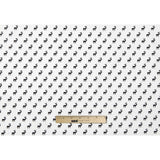 White/Black Reindeer Dense Combed Cotton Poplin