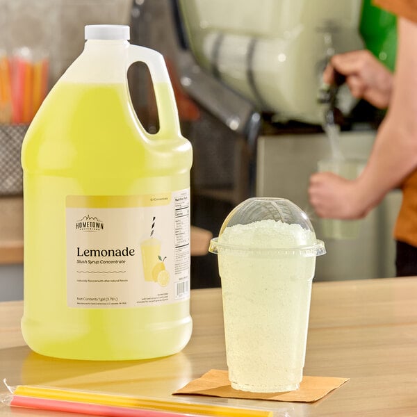 Hometown Provisions Lemonade Slushy 5:1 Concentrate 1 Gallon - 4/Case